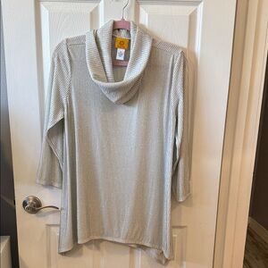 Ruby Rd. Cowl Neck Sweater - Cream